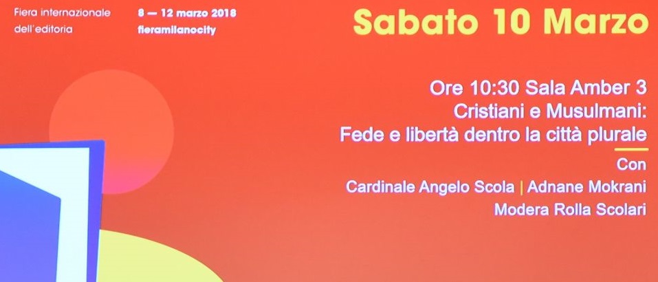 Adnane Mokrani, decente del PISAI, ha partecipato a Milano alla presentazione del n° 26 di Oasis.