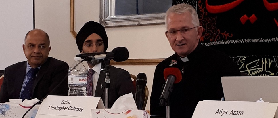 Dans le contexte des relations entre le PISAI et la communauté chiite Christopher Clohessy a été invité à participer à des événements à Londres