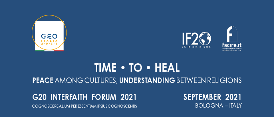 Le PISAI, représenté par son président, le professeur Diego Sarrió Cucarella, était au G20 Interfaith Forum 2021, Bologne 11-14 septembre 2021