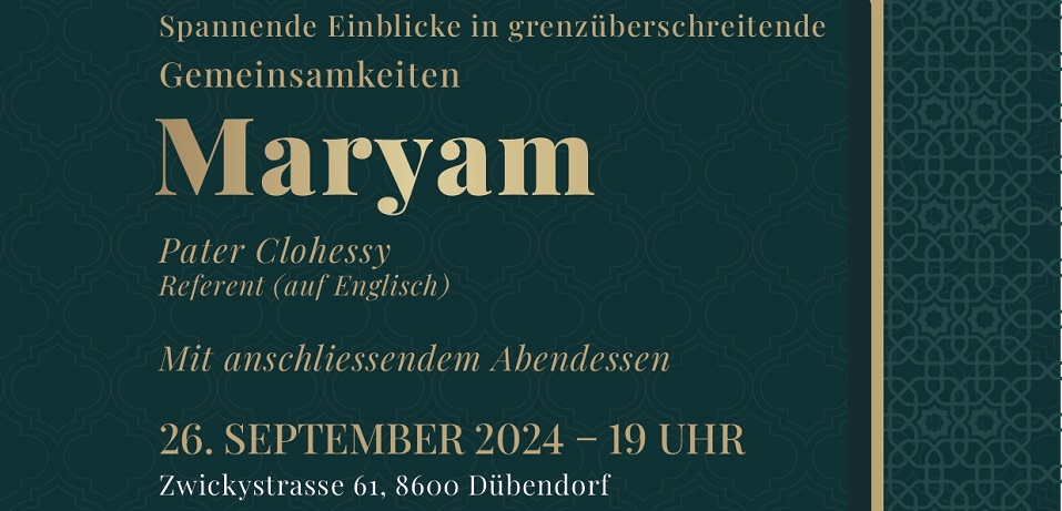 Giovedì 26 settembre 2024 il prof. Christopher Clohessy, docente del PISAI, ha tenuto una conferenza a Zurigo per la LINEH di Dübendorf, Svizzera